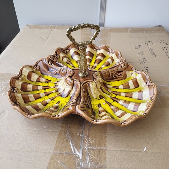 Vintage Belgo Canadian Pottery Serving Tray Mid Century 1960’s GUC "BIN B" - Picture 1 of 12